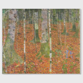 グスタフクリムト – ファームハウスウィズ樺の木 ラッピングペーパー (フラット)