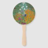 グスタフクリムト – フラワーガーデンコーンホールセット ハンドファン (裏面)