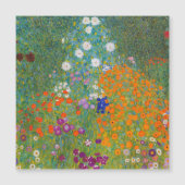 グスタフクリムト – フラワーガーデン磁気カード (正面)