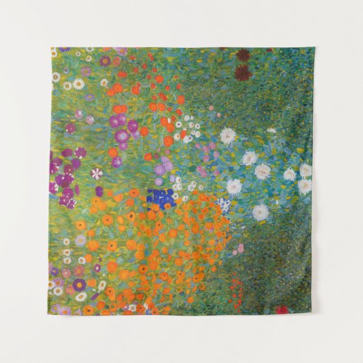 グスタフクリムト – フラワーガーデン タペストリー (正面(横))