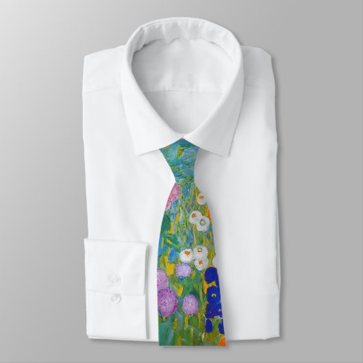 グスタフクリムト – フラワーガーデン ネクタイ (タイ)
