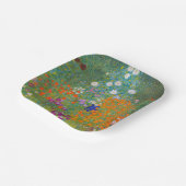 グスタフクリムト – フラワーガーデン ペーパープレート (傾斜あり)