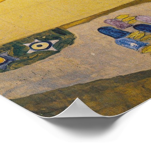 グスタフクリムト – フルフィルメントストクレットフリーズ ポスター (角)