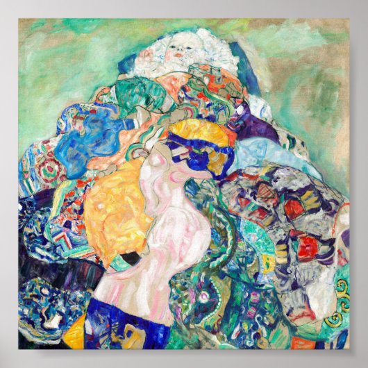 グスタフクリムト、ベビークレードル、ファインアート ポスター (正面)