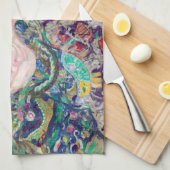 グスタフクリムト-ベビー/クレードル キッチンタオル (四つ折り)