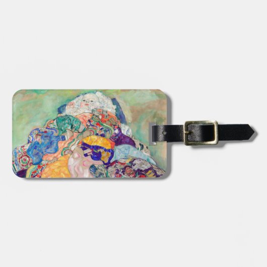 グスタフクリムト-ベビー/クレードル ラゲッジタグ (正面横)