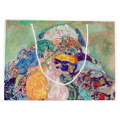 グスタフクリムト-ベビー/クレードル ラージペーパーバッグ (裏面)