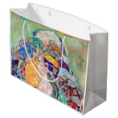 グスタフクリムト-ベビー/クレードル ラージペーパーバッグ (裏面アングル)