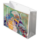 グスタフクリムト-ベビー/クレードル ラージペーパーバッグ (正面アングル)