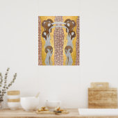 グスタフクリムト – ベートーヴェンフリーズのアーツ詳細 ポスター (キッチン)