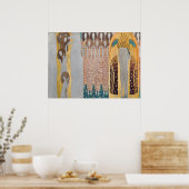 グスタフクリムト – ベートーヴェンフリーズ、詳細 ポスター (キッチン)