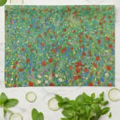 グスタフクリムト – ポピーフィールド キッチンタオル (折り畳み)