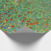 グスタフクリムト – ポピーフィールド ラッピングペーパー (角)