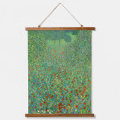 グスタフクリムト – ポピーフィールド 吊り下げ型タペストリー (正面)