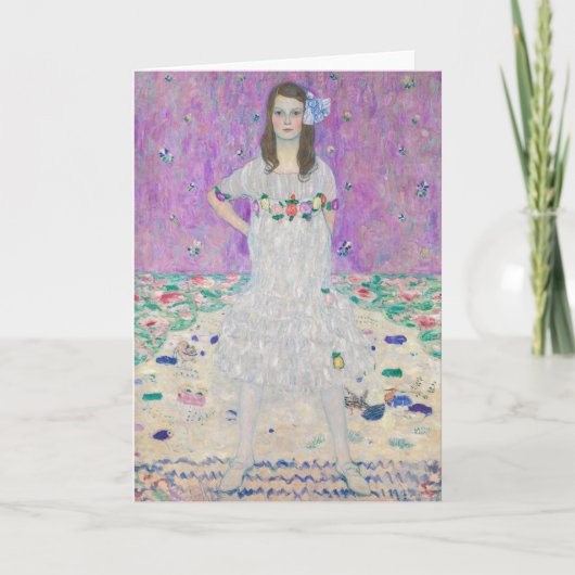 グスタフクリムト – マダプリマヴェシ カード (正面)