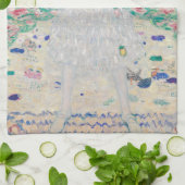 グスタフクリムト – マダプリマヴェシ キッチンタオル (折り畳み)