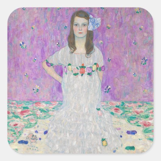 グスタフクリムト – マダプリマヴェシ スクエアシール (正面)