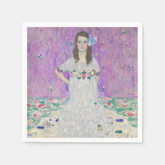 グスタフクリムト – マダプリマヴェシ スタンダードカクテルナプキン (正面)