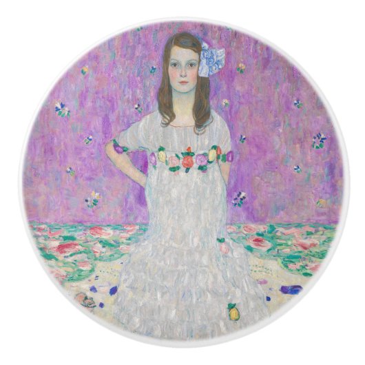 グスタフクリムト – マダプリマヴェシ セラミックノブ (正面)