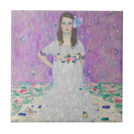 グスタフクリムト – マダプリマヴェシ タイル (正面)