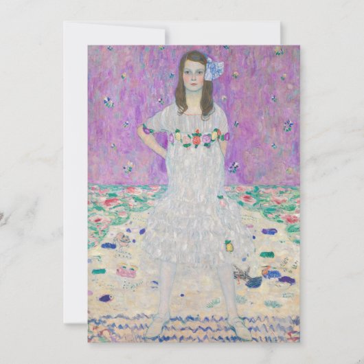 グスタフクリムト – マダプリマヴェシ 招待状 (正面)