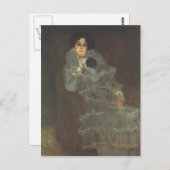 グスタフクリムト – マリー・ヘンネバーグポートレート ポストカード (正面/裏面)