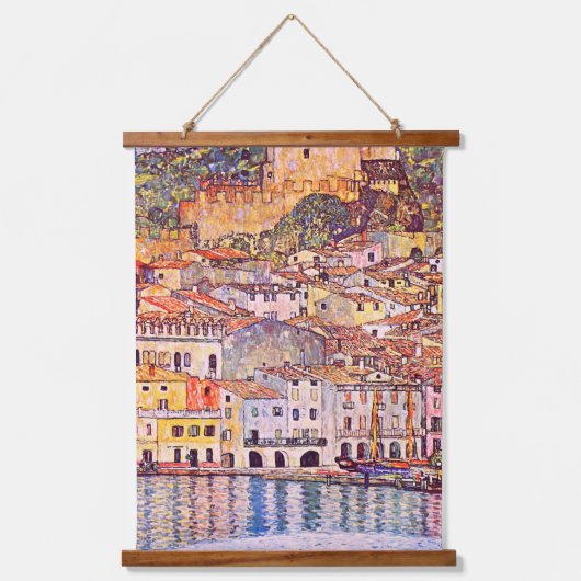 グスタフクリムト。マルセシネアムガルダ絵画セズ 吊り下げ型タペストリー (正面)