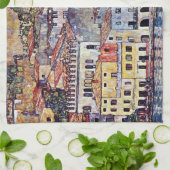 グスタフクリムト – マルセシンLake Garda Italy キッチンタオル (折り畳み)