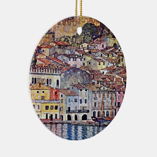 グスタフクリムト – マルセシンLake Garda Italy セラミックオーナメント (右)