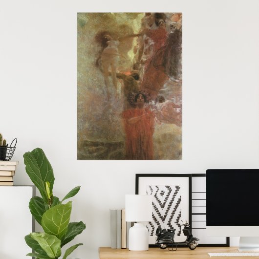 グスタフクリムト~メディシンのポスター ポスター (ホームオフィス)