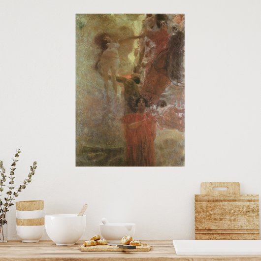 グスタフクリムト~メディシンのポスター ポスター (キッチン)