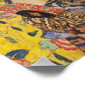 グスタフクリムト – レディーウィズファン ポスター (角)