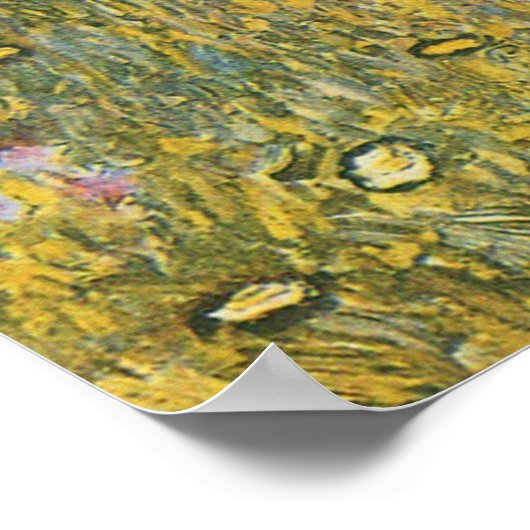 グスタフクリムト – 十字架の付いたファームガーデン ポスター (角)