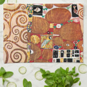 グスタフクリムト – 受け入れ – ファインアート絵画ズ キッチンタオル (折り畳み)