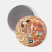 グスタフクリムト – 受け入れ – ファインアート絵画ズ マグネット (正面/裏面)