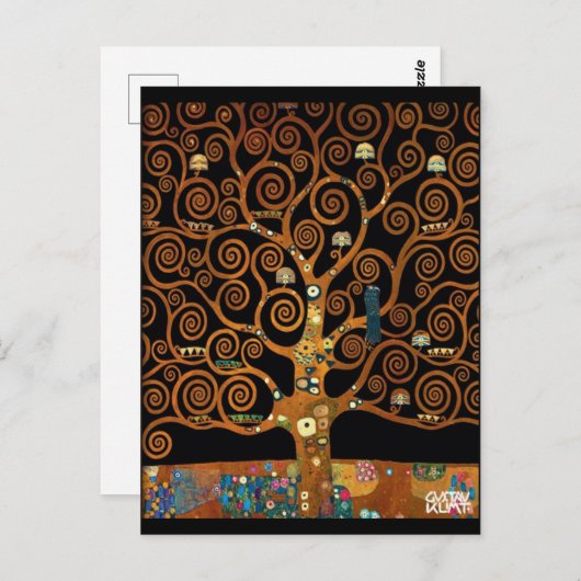 グスタフクリムト – 命の木の下 ポストカード (正面/裏面)
