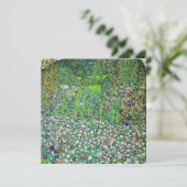 グスタフクリムト – 園芸風景と丘の頂上 招待状 (スタンド正面)