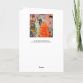 グスタフクリムト – 女性の友達 カード (裏面)