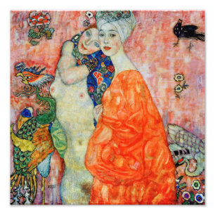 グスタフクリムト – 女性の友達 フォトプリント