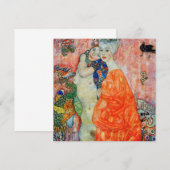 グスタフクリムト – 女性の友達 招待状 (正面/裏面)