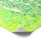 グスタフクリムト、木の下のバラの茂み ポスター (角)