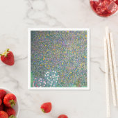 グスタフクリムト – 木の下のローズブッシュ スタンダードカクテルナプキン (インサイチュ)