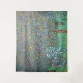 グスタフクリムト – 木の下のローズブッシュ タペストリー (正面)