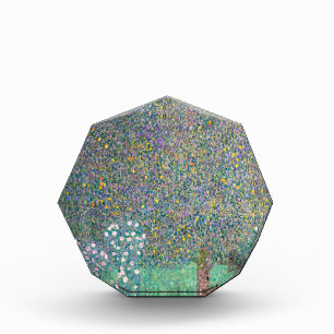 グスタフクリムト – 木の下のローズブッシュ フォトブロック