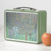 グスタフクリムト – 木の下のローズブッシュ メタルランチボックス (インサイチュ)