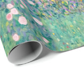 グスタフクリムト – 木の下のローズブッシュ ラッピングペーパー (ロールコーナー)