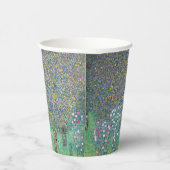 グスタフクリムト – 木の下のローズブッシュ 紙コップ (右)