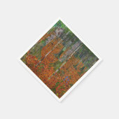 グスタフクリムト-樺の木ウッド スタンダードカクテルナプキン (角)