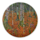 グスタフクリムト-樺の木ウッド セラミックノブ (正面)