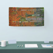 グスタフクリムト-樺の木ウッド 横断幕 (トレードショー)